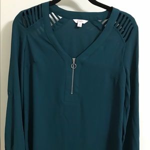 Dark Green Blouse